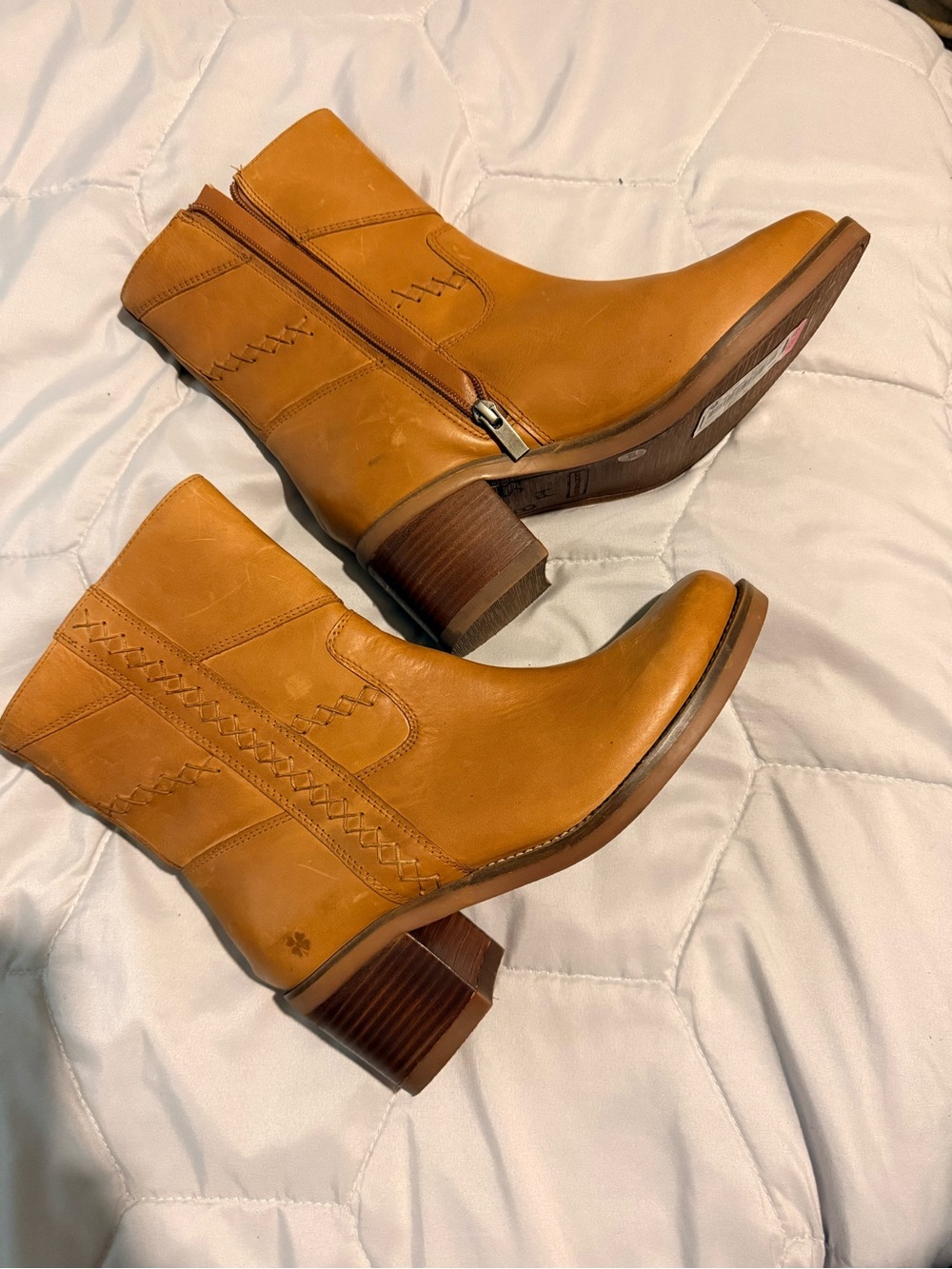 Lucky brand leather booties